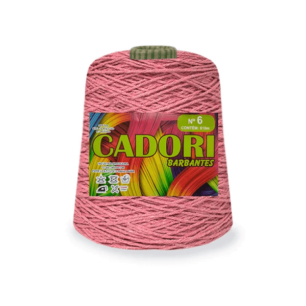 Barbante Cadori n6 600g Rosa Chá