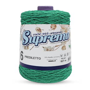 Barbante Supremo Prediletto 627M N6 - Cor Verde Jade