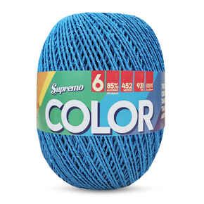 Supremo Color 400g N6 - Cor Azul Turquesa